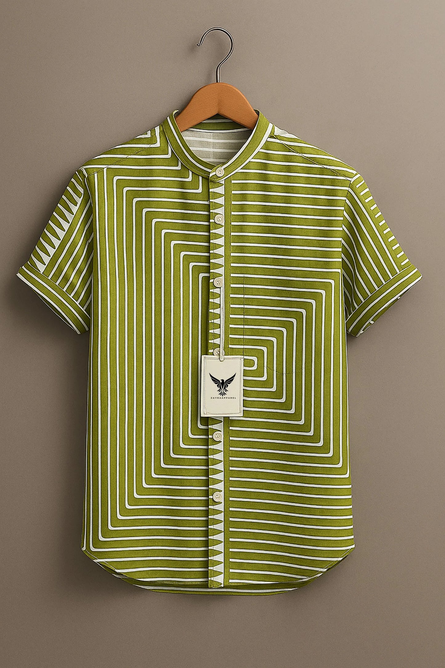 Abstract Digital Art Painting Vintage Print Casual 100% Cotton Shirt